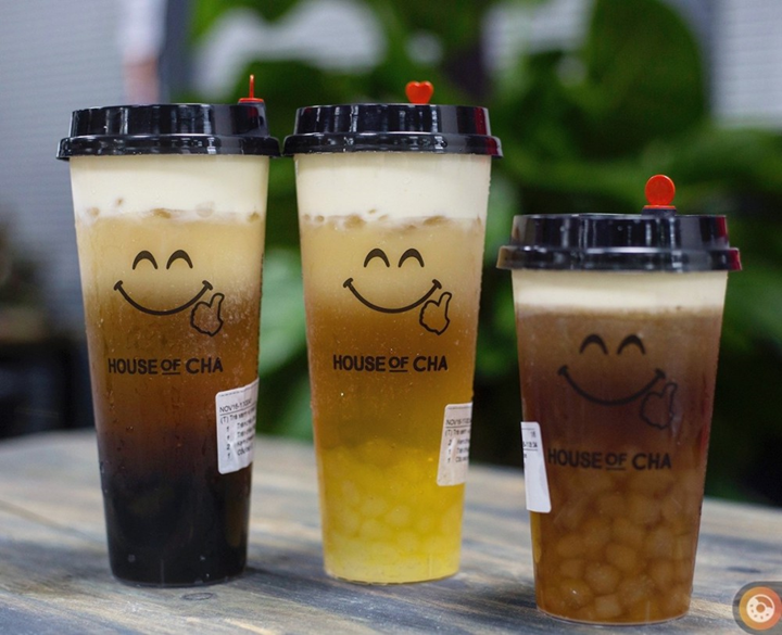 Mẫu in tem dán cốc trà sữa, cafe theo cảm xúc tâm trạng