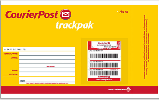 Mẫu in phong bì thư công ty Courier Post