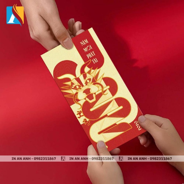 Mẫu bao lì xì có thiết kế độc đáo theo linh vật trong năm đó