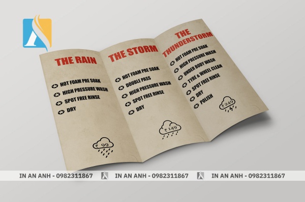 Mẫu brochure phong cách Vintage phù hợp với lĩnh vực F&B truyền thống