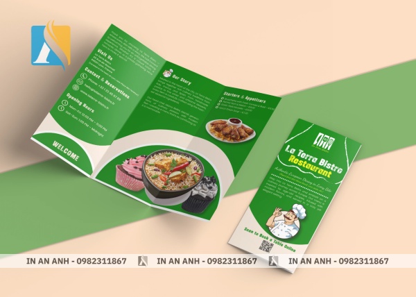Mẫu brochure in ấn công nghệ cao, chuẩn màu thương hiệu
