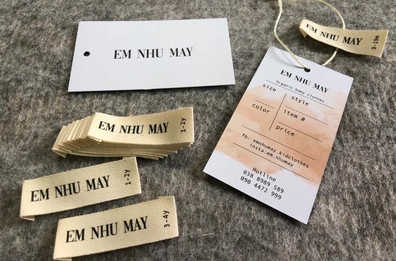 các loại nhãn mác trên quần áo