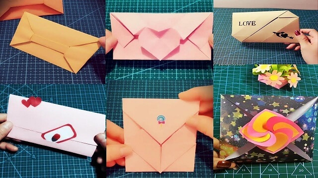 làm bao thư dễ thương từ giấy A4