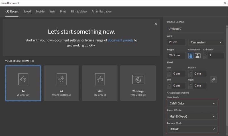 Cần lưu ý những gì trước khi in PDF trong Adobe Illustrator