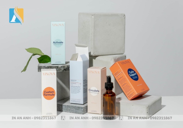 Hộp giấy ứng dụng bộ màu CMYK sau khi cho kết quả chuẩn thiết kế