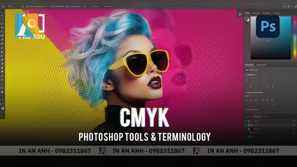 Phần mềm Photoshop có tính năng chuyển đổi từ RGB sang CMYK