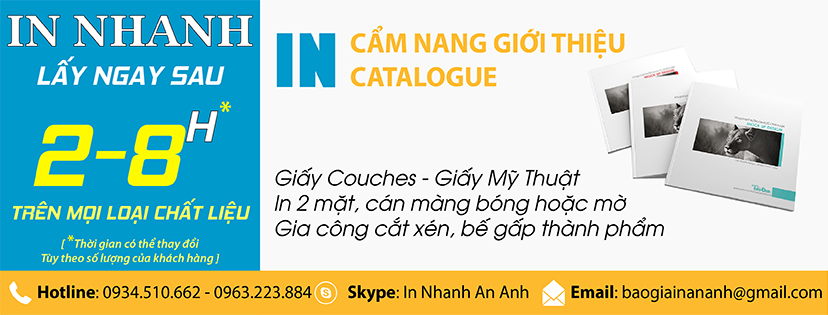 Dịch vụ in catalogue nhanh giá rẻ