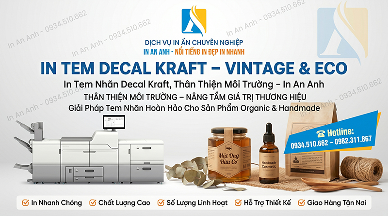 dịch vụ in tem kraft