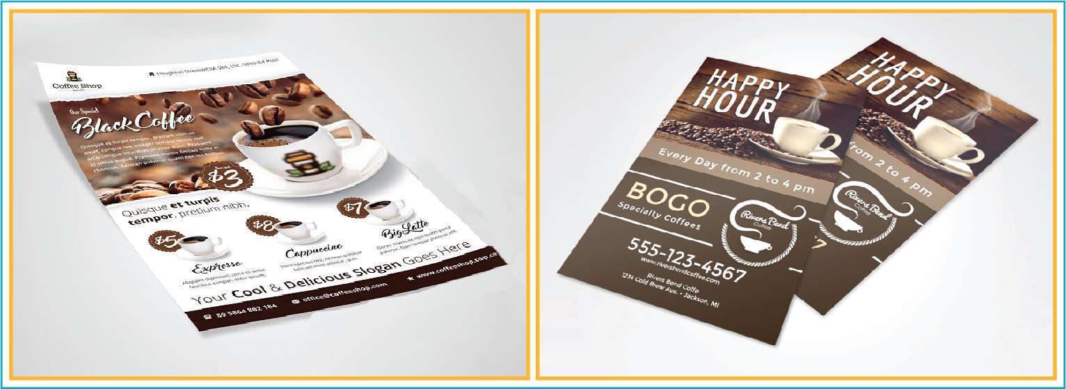 dịch vụ in tờ rơi lấy nhanh cho quán cafe