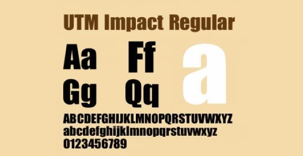 Hình ảnh phông chữ UTM Helvetins