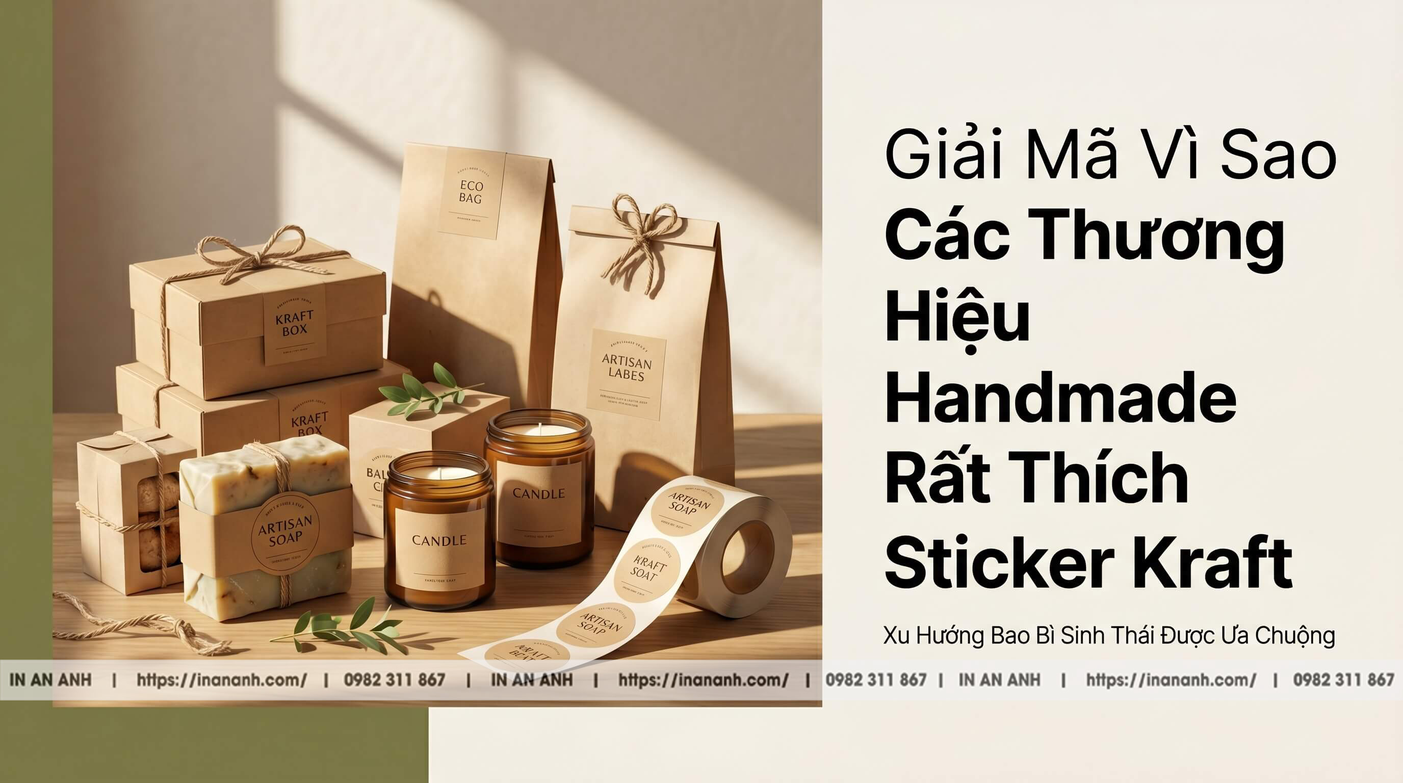 Giải Mã Vì Sao Các Thương Hiệu Handmade Rất Thích Sticker Kraft