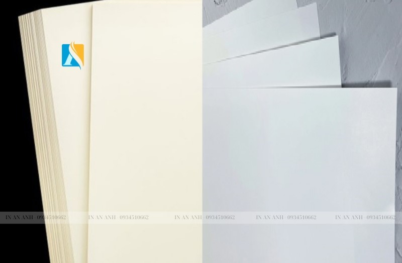 giấy ivory và giấy couche