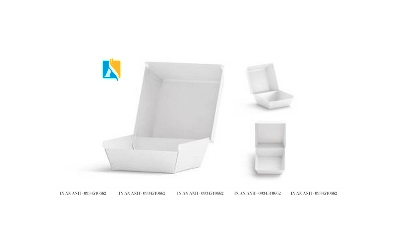 Hộp đựng hamburger một bánh là loại thông dụng nhất hiện nay