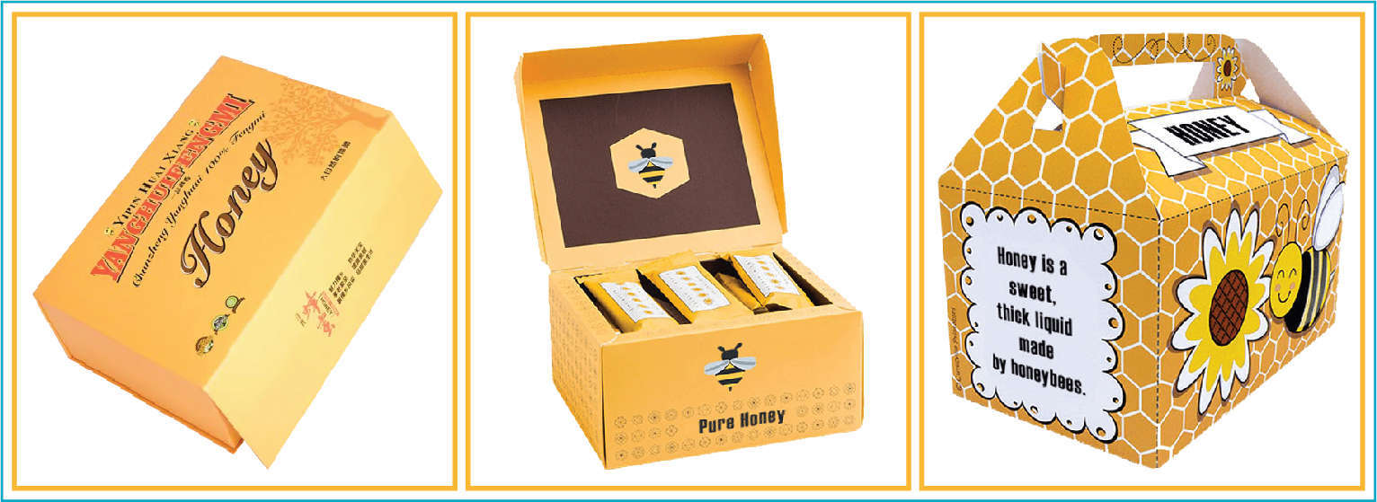 Mẫu hộp giấy đựng mật ong đẹp