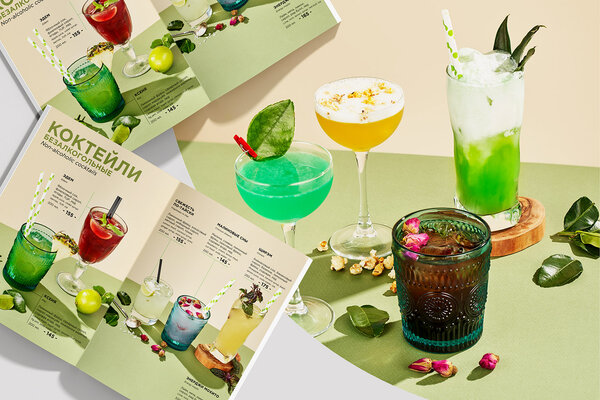 Mẫu thiết kế menu trà sữa tươi mát