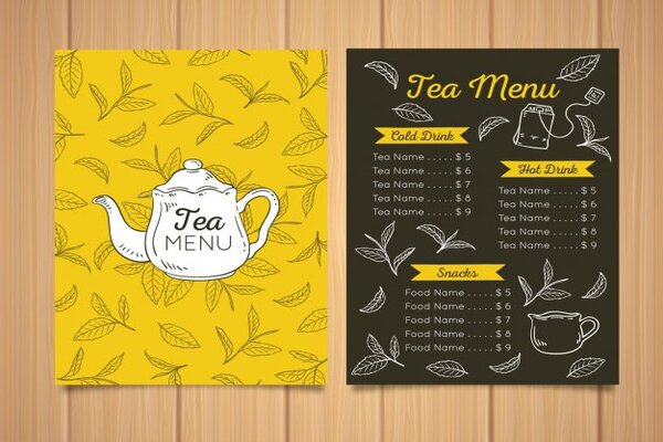 Thiết kế menu ấn tượng với khách hàng