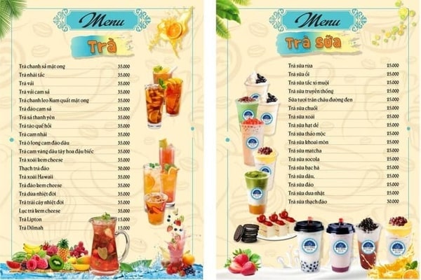 Địa chỉ thiết kế in menu ấn tượng