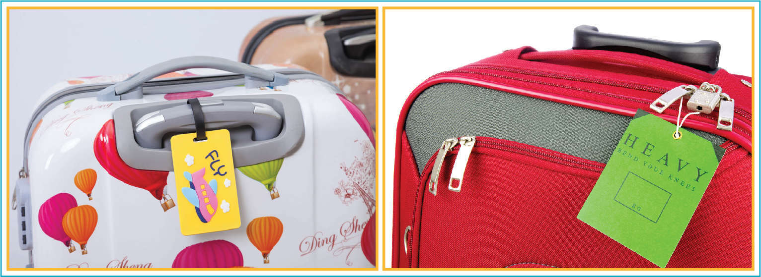 in ấn thẻ bài túi đựng hành lý