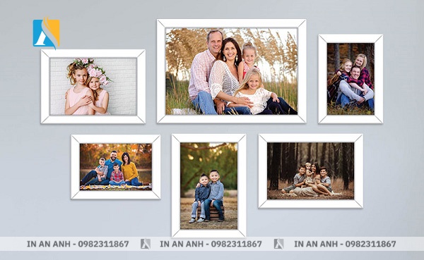 Các kiểu in ảnh gia đình treo tường phổ biến