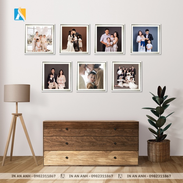 Khoảnh khắc gia đình được lưu giữ bằng ảnh treo tường ý nghĩa