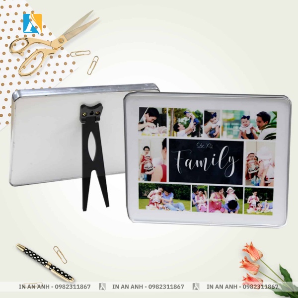 In ảnh pha lê khung nổi, bền màu, phù hợp quà tặng và trang trí phòng khách