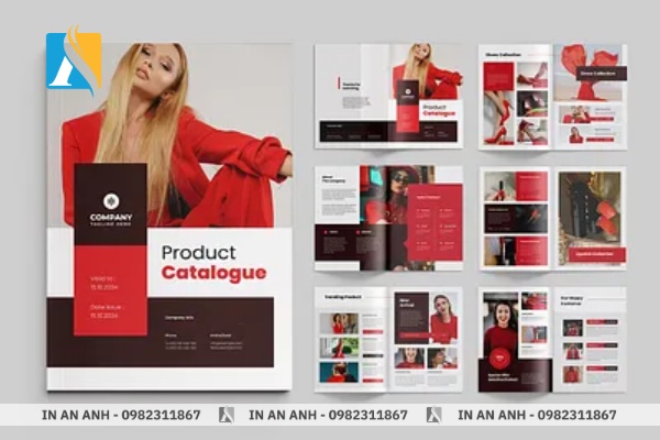 Mẫu in catalogue thời trang với hình ảnh bắt mắt