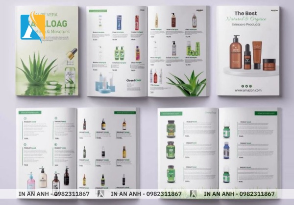 Mẫu in catalogue giới thiệu sản phẩm thiết kế ấn tượng
