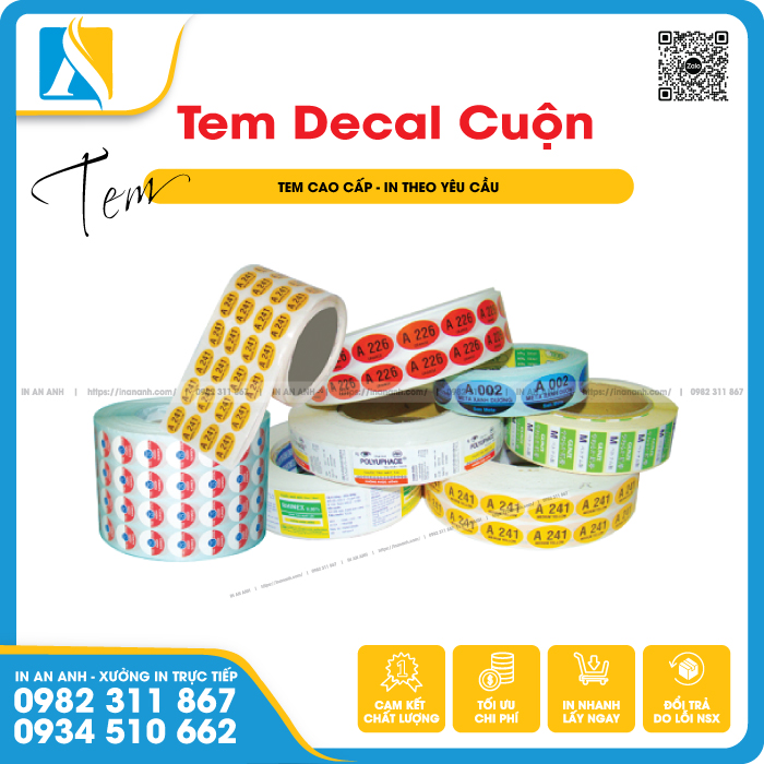 Nhu cầu in decal cuộn ngày càng tăng cao