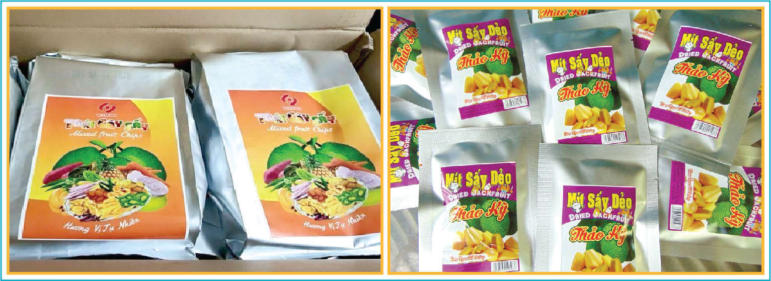 In decal dán trái cay sấy khô