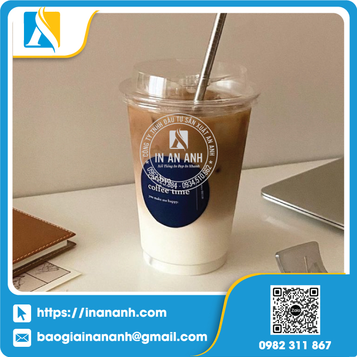 Mẫu decal giấy đẹp cho thương hiệu cà phê