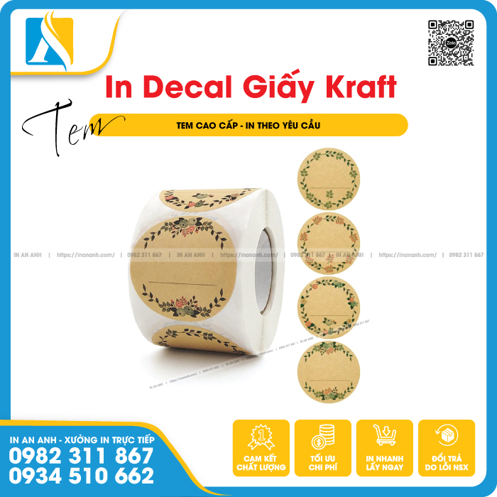 Decal giấy thường