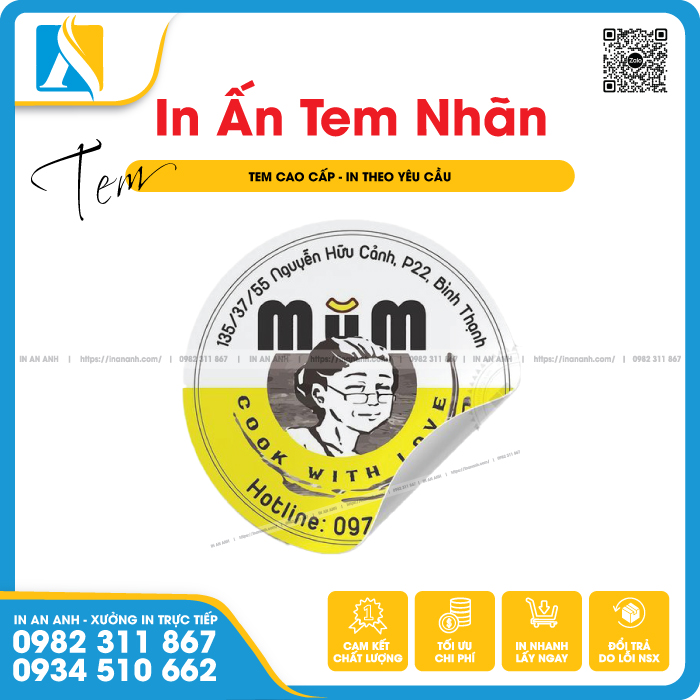 Mặt sau của giấy decal có một lớp kéo để bóc ra dán lên sản phẩm