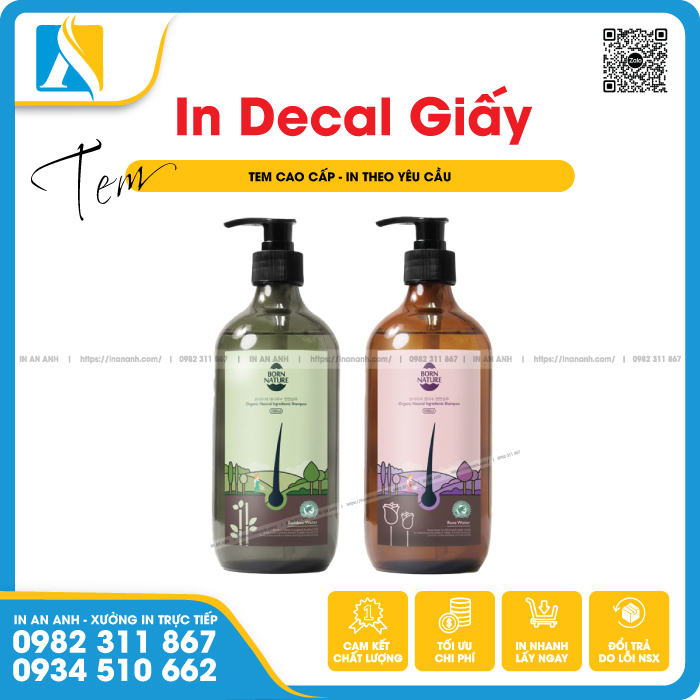 In tem nhãn mỹ phẩm