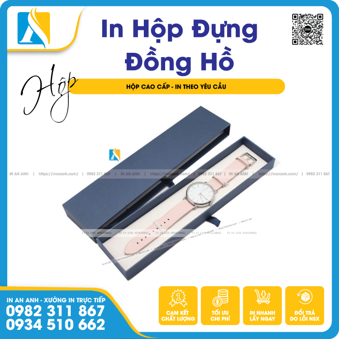 Mẫu hộp âm dương đựng đồng hồ quà tặng