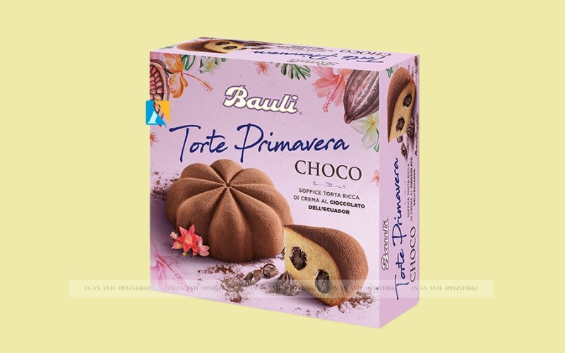 Hộp bánh in ấn họa tiết bắt mắt