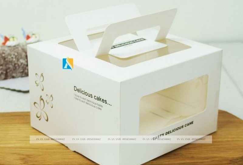 Hộp bánh sinh nhật hình vuông