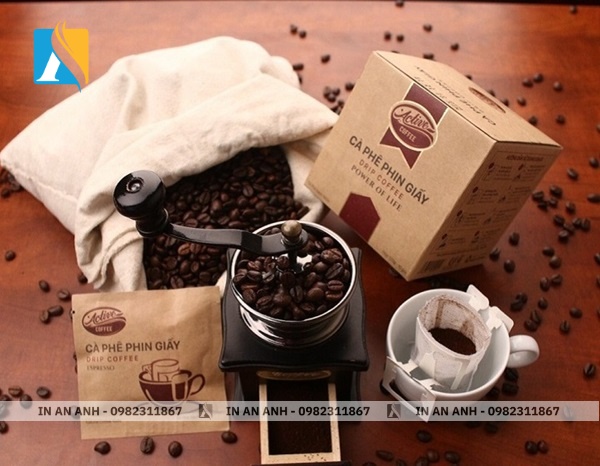Mẫu hộp cà phê hạt cao cấp in offset
