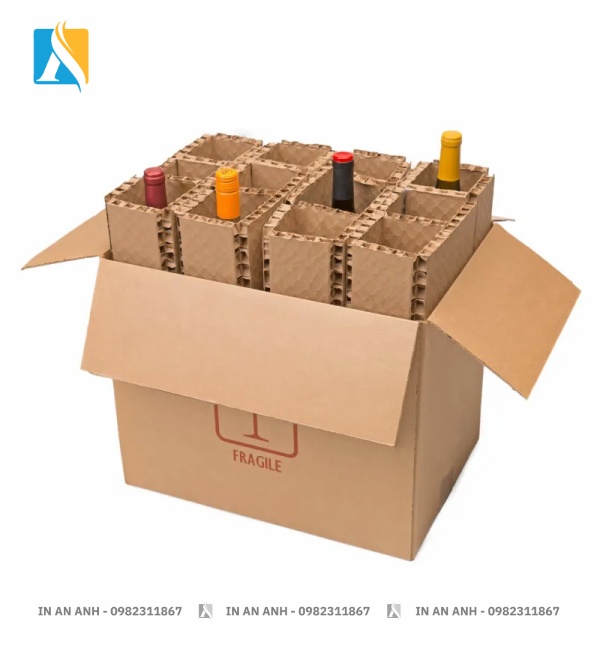 Hộp carton sóng chịu lực cao, bảo vệ sản phẩm an toàn