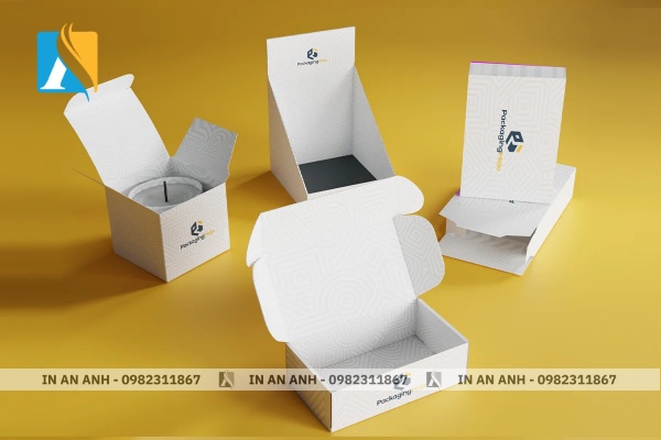 Hộp carton sóng in ấn sắc nét với thiết kế thương hiệu nổi bật