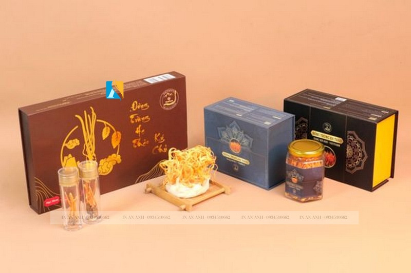 Bộ sưu tập các hộp quà đông trùng hạ thảo cao cấp với thiết kế hiện đại