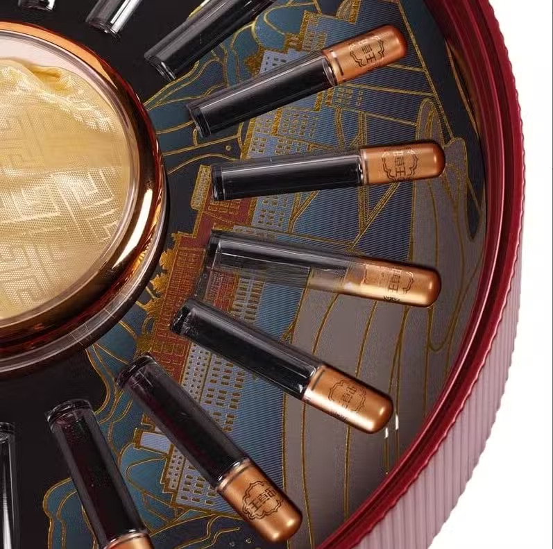 Hộp trụ tròn độc đáo đựng đông trùng hạ thảo dạng viên