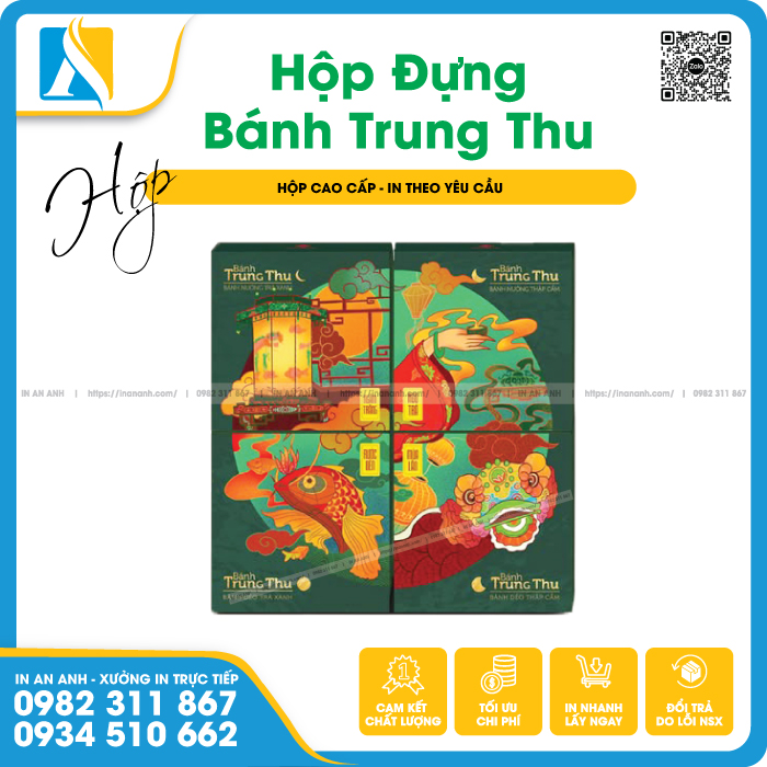 Dịch vụ thiết kế và in ấn hộp đựng bánh trung thu theo yêu cầu