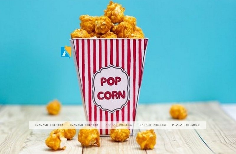 Chất liệu phổ biến in hộp bắp rang là Ivory