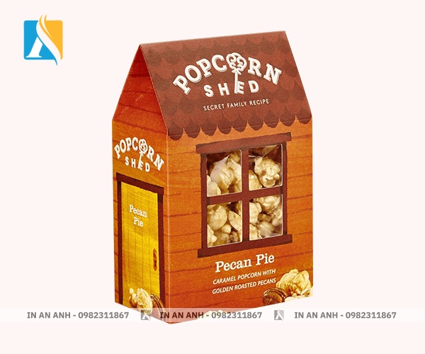Thiết kế hộp đựng bắp rang bơ sáng tạo, hút mắt