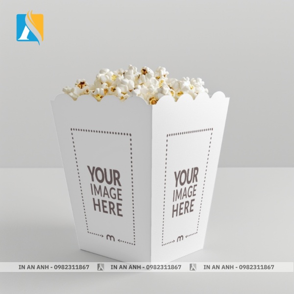Mẫu hộp bắp rang bơ in offset đẹp, rõ nét