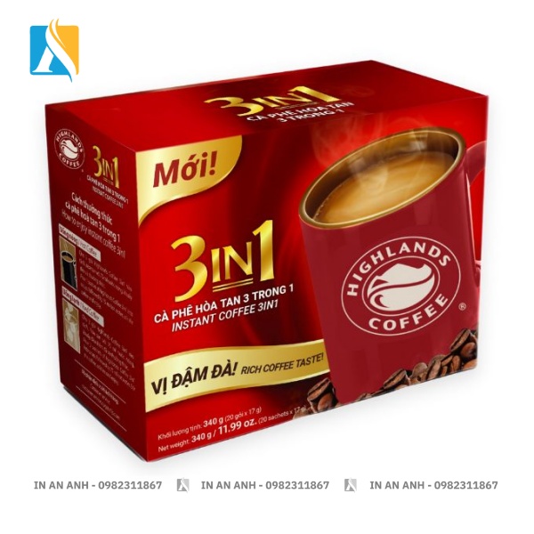 Mẫu hộp cà phê in offset chất lượng cao, họa tiết rõ nét, đậm chất thương hiệu