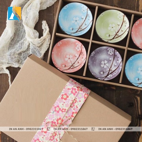 In hộp đựng chén kiểu hộp âm dương sang trọng