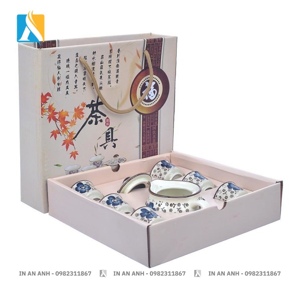 Hộp giấy đựng chén có lớp lót chắc chắn, chống sốc