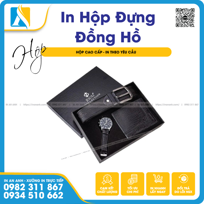 Quy cách để sản xuất ra được hộp đựng đồng hồ