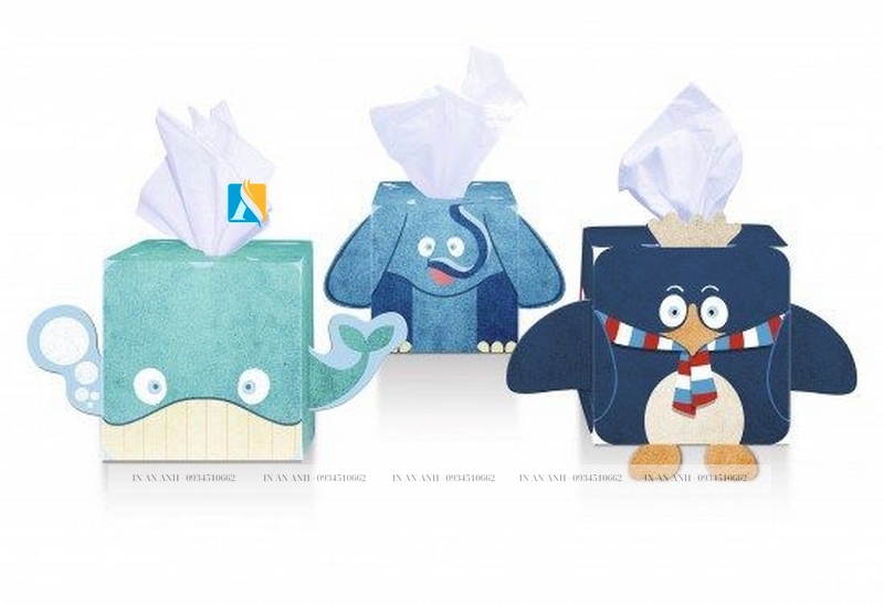 Mẫu tham khảo hộp đựng khăn giấy rút cho bé - mẫu 9